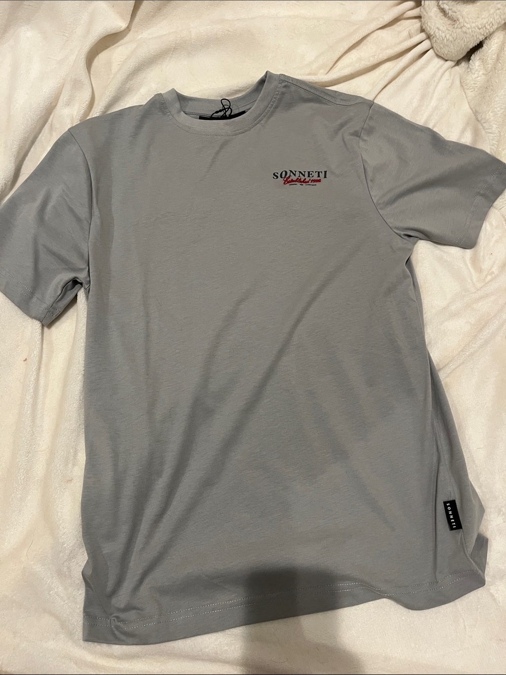 Men's Light Gray Crew Neck Short Sleeve Tee